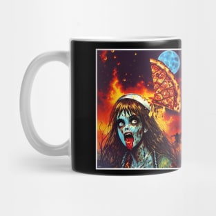 Pizza Zombie Girl's Mug